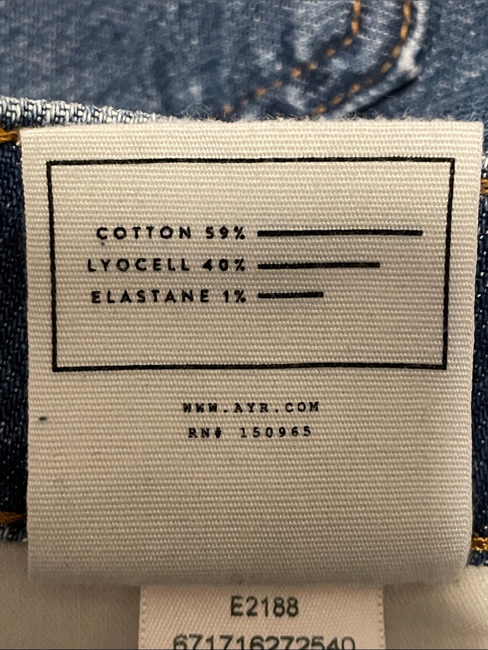 AYR The Frenchie Jean size 30X27 - Picture 11 of 11